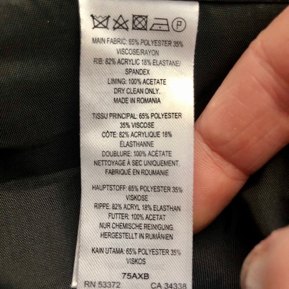 NWT French Connection Black Bomber Jacket Blazer - Picture 8 of 8